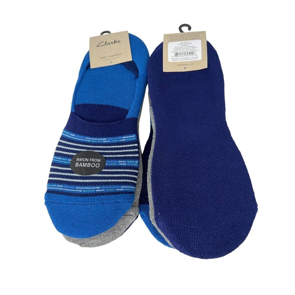 COPY - Clarks Men's No Show Socks - 1 pack of 3